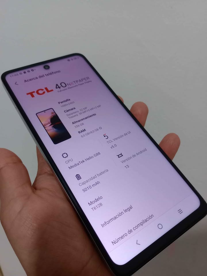 TCL 40 NXTPAPER 256 GB Libre ✅
