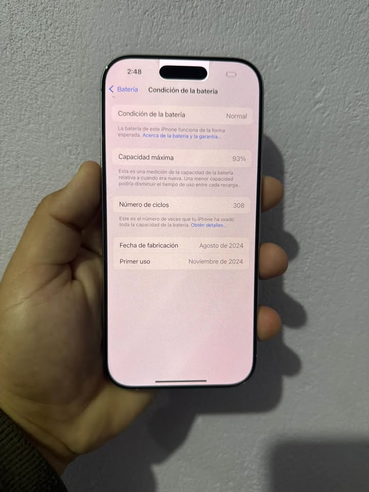 iPhone 16 Pro 128 GB Y 93% De Batería