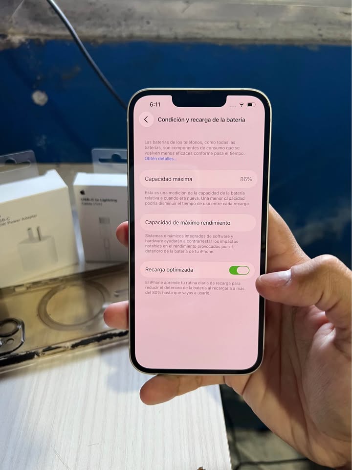 OFERTA iPhone 13 Blanco Starlight 256gb 86 BAT