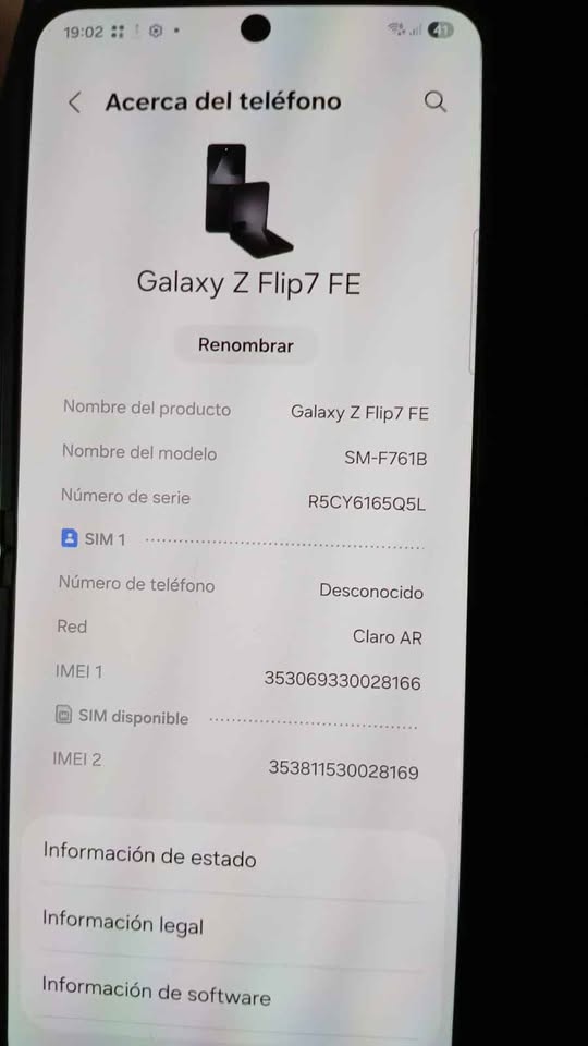 Vendo Samsung galaxy z flip 7 fe