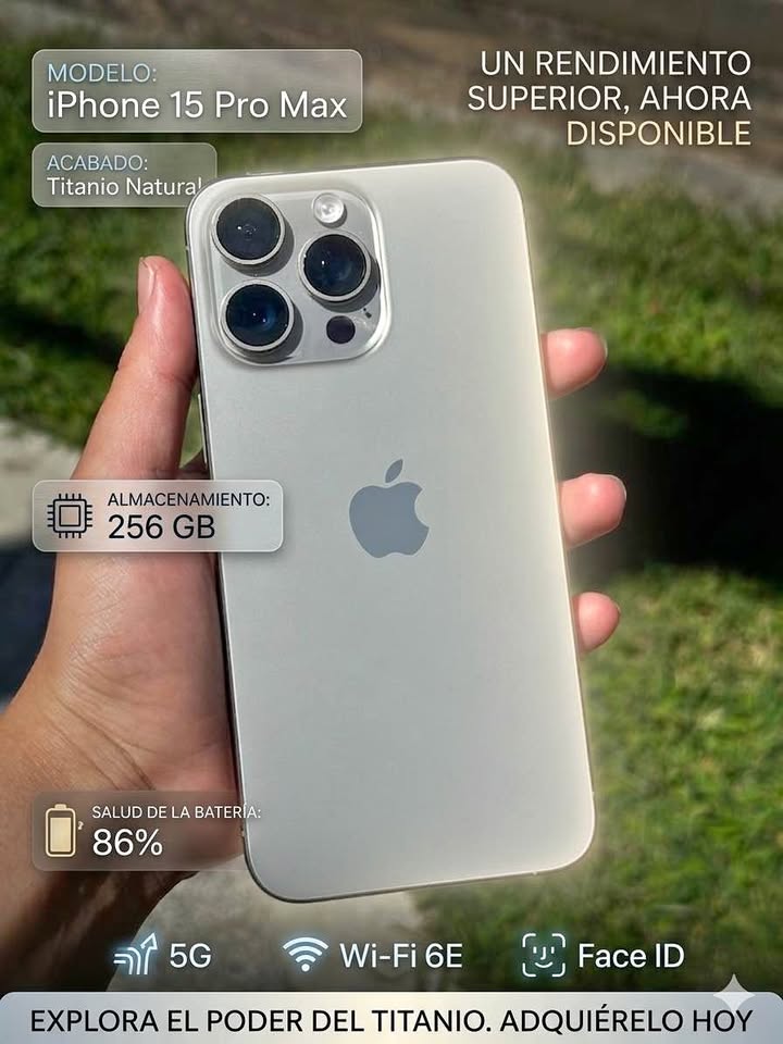 Vendo impecable iPhone 15 pro Max…!!!