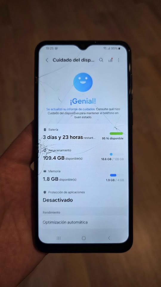 SAMSUNG GALAXY A04 LIBRE 128GB ASTILLADO