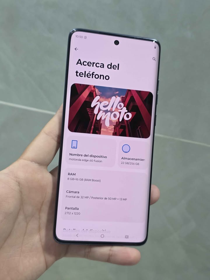 Motorola Edge 60 Fusión Libre Esim Para Cualquier Empresa 256gb De Almacenamiento 8gb +16gb De Ram
