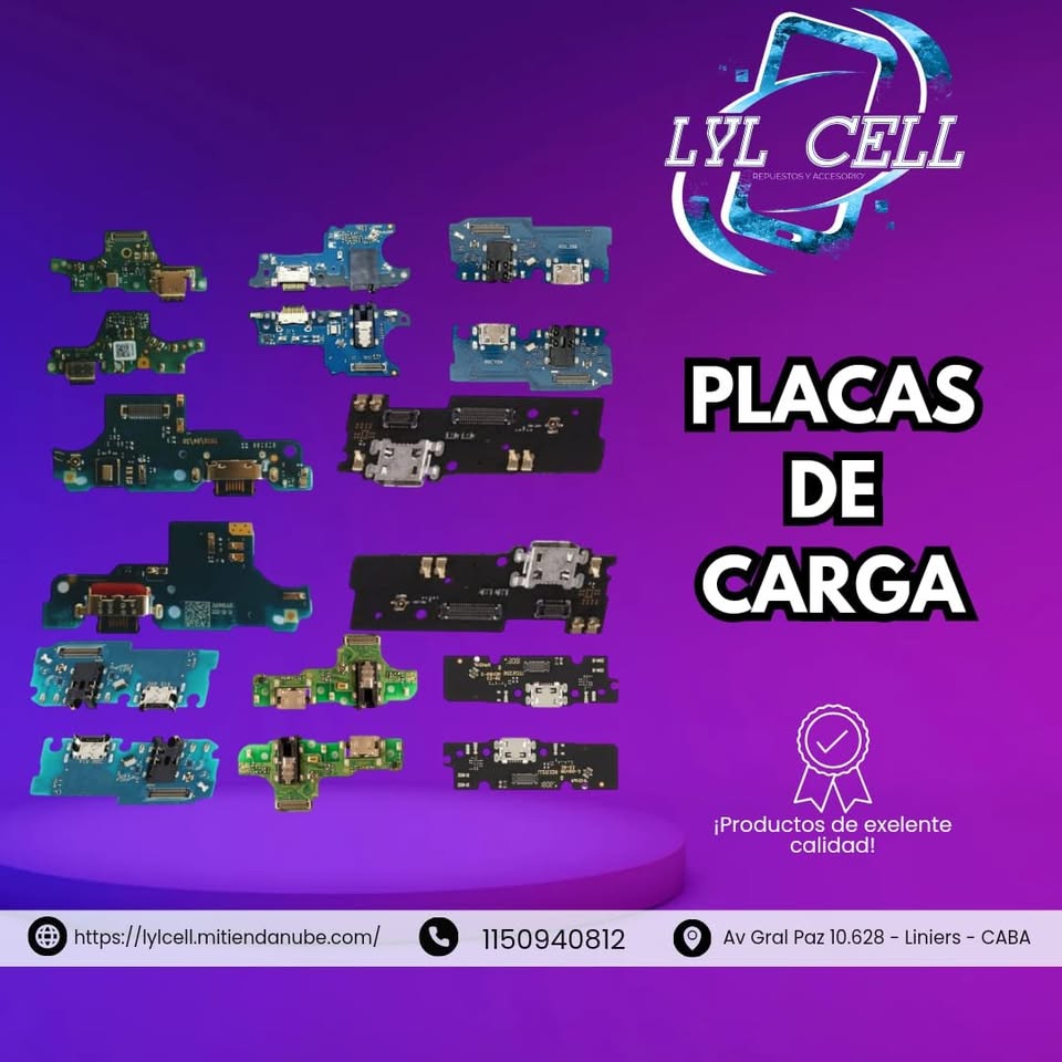 PLACAS DE CARGA SAMSUNG MOTOROLA IPHONE TCL LG OPPO ZTE