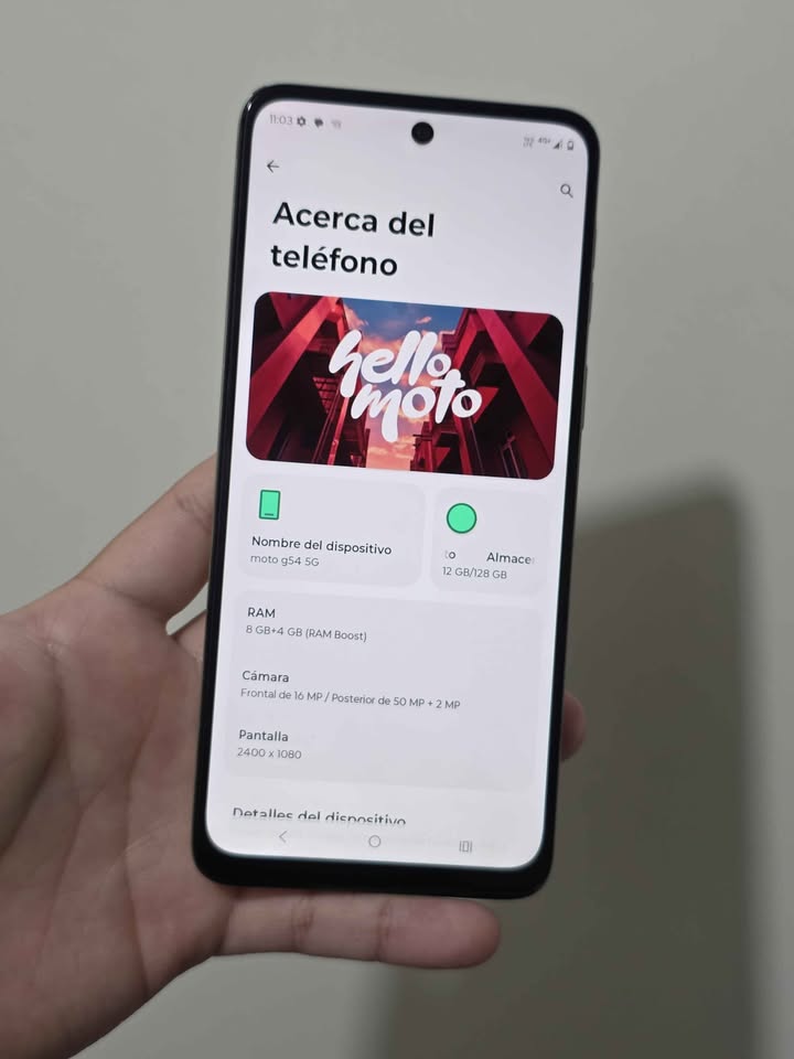 Motorola G54 5g Libre de fábrica para cualquier empresa 128gb de almacenamiento 8gb de ram
