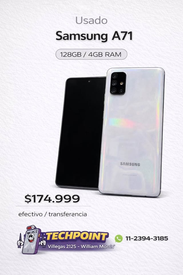 📱 Samsung A71 128GB / 4GB RAM