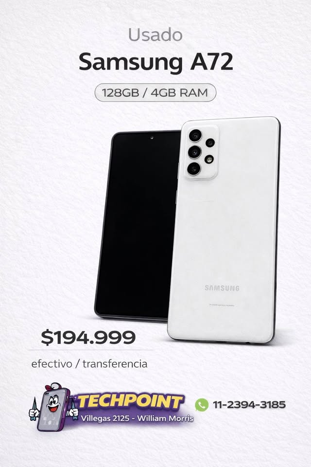 📱 Samsung A72 128GB / 4GB RAM