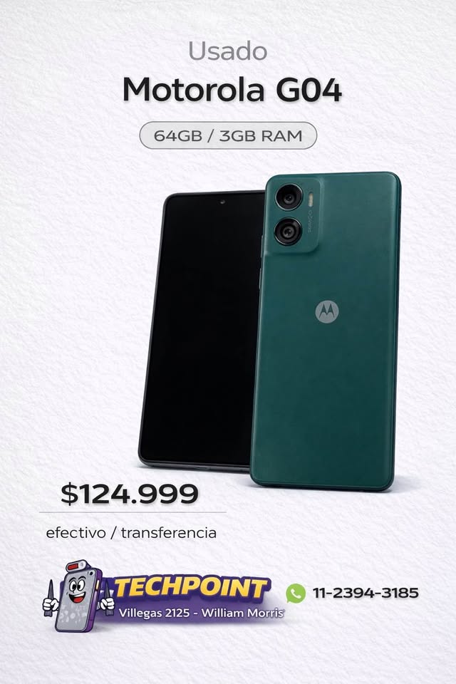 📱 Motorola G04 64GB / 3GB RAM