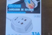 CARGADOR VERTICAL 3.1 TOMA MULTIPLE CON PUERTO USB