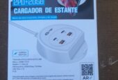 CARGADOR VERTICAL 3.1 TOMA MULTIPLE CON PUERTO USB