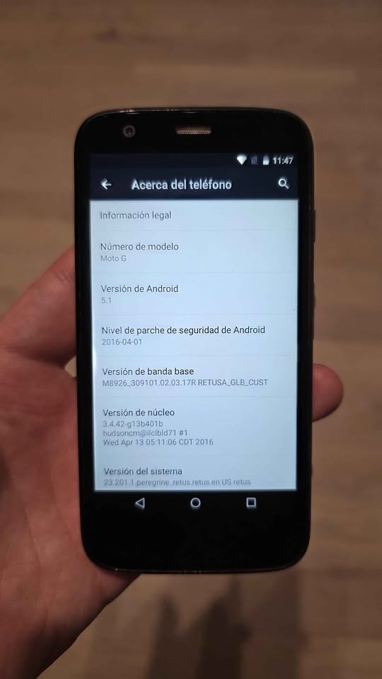 MOTO G 1ERA GEN LIBRE 8GB ANDROID 5 EN BUENAS CONDICIONES