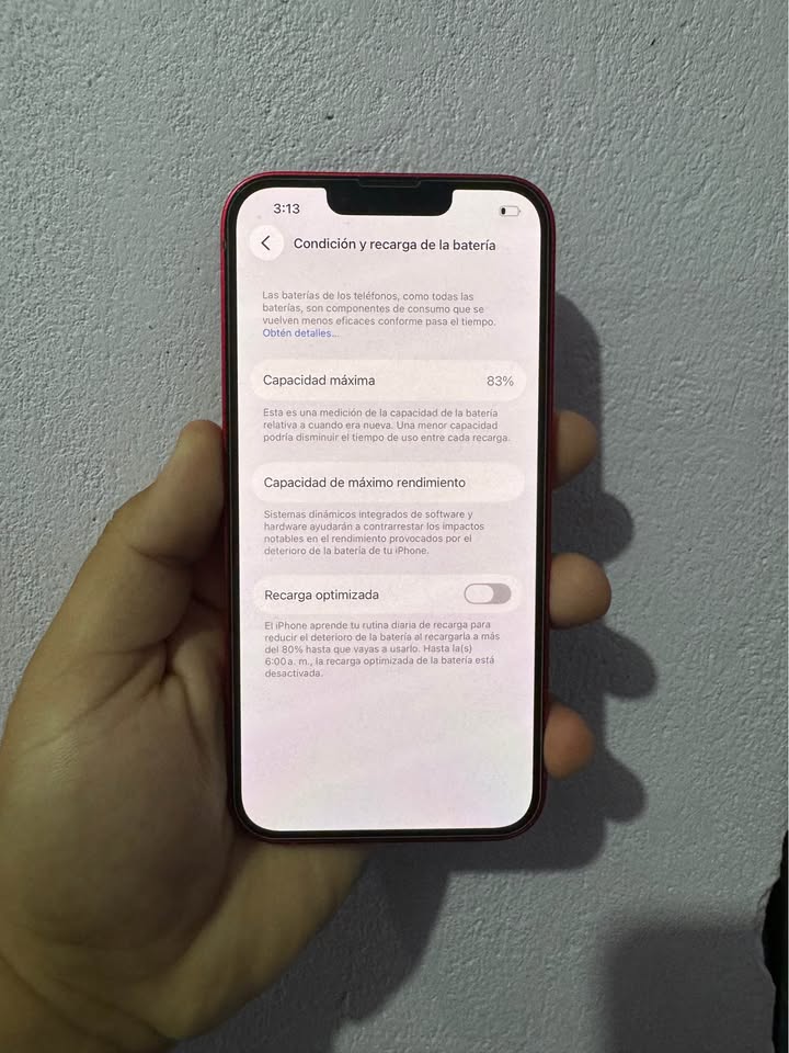 iPhone 14 Rojo 128 GB Y 83% De Batería