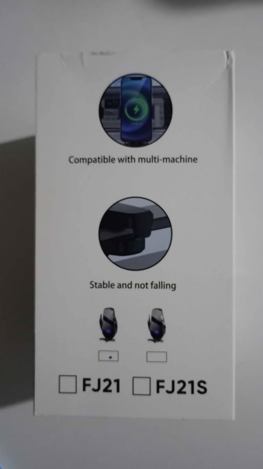 CARGADOR INALÁMBRICO CON SOPORTE PARA AUTO Y SENSOR INTELIGENTE. FJ21. NUEVO! ✅