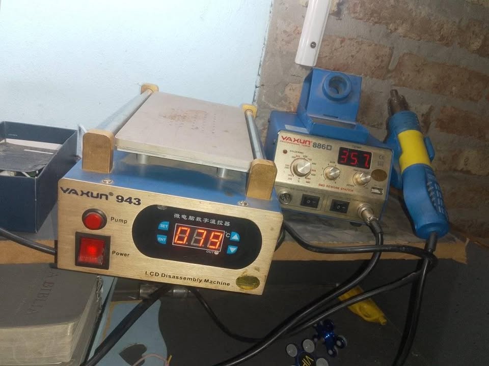 Vendo plancha y estación de solado doble