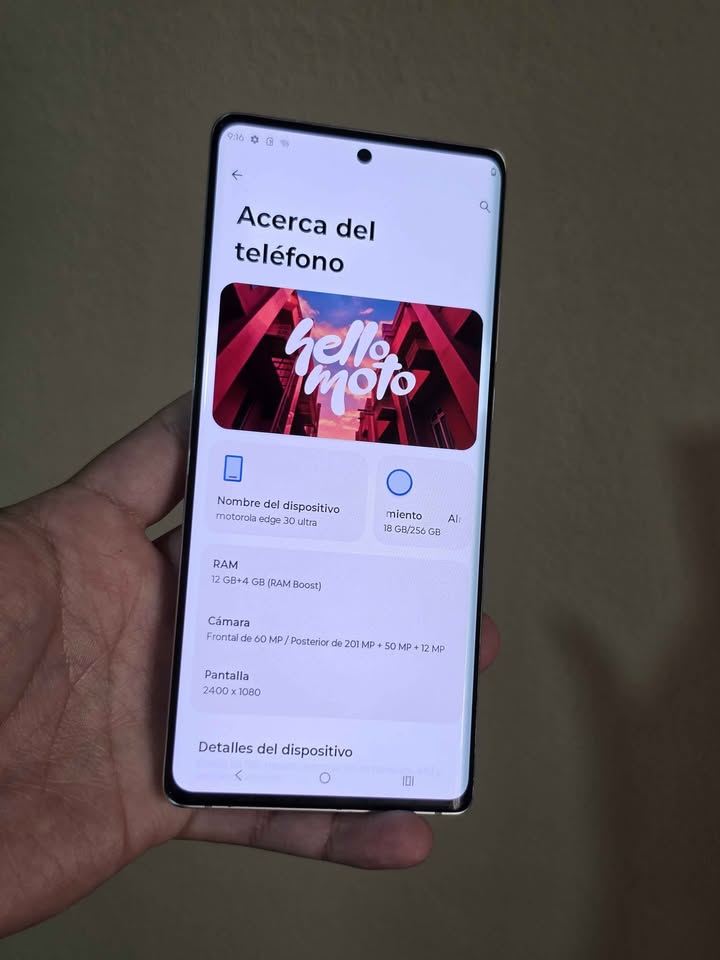 Motorola Edge 30 Ultra Solo WiFi, 256gb De Almacenamiento 12gb De Ram