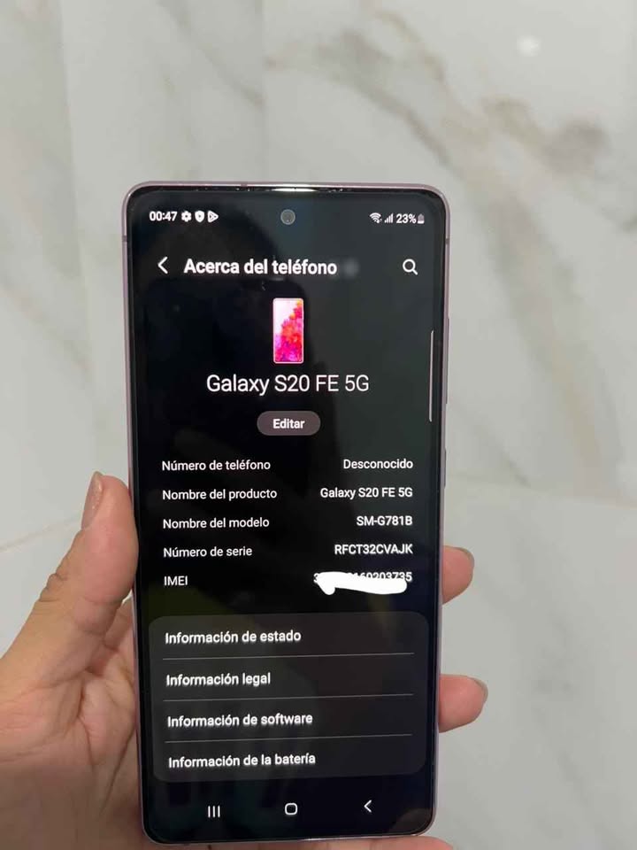 Samsung S20 Fe libre