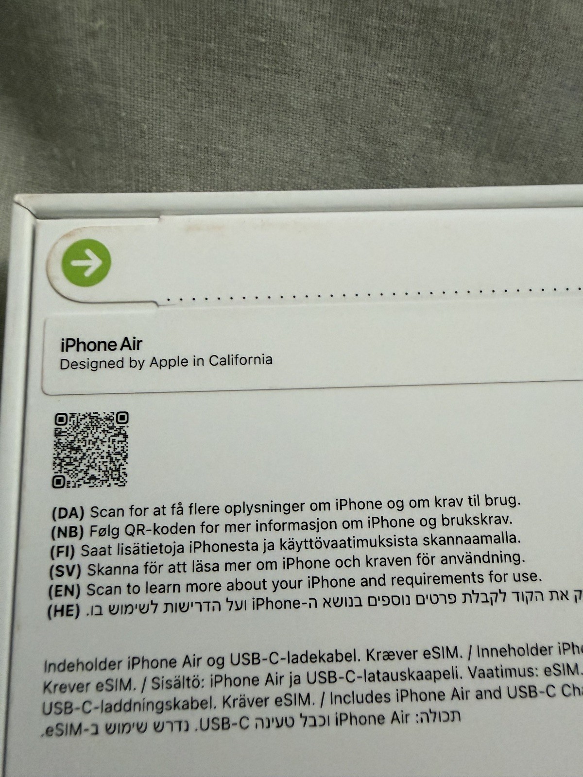 Apple iPhone 17 Air 512GB 12GB RAM