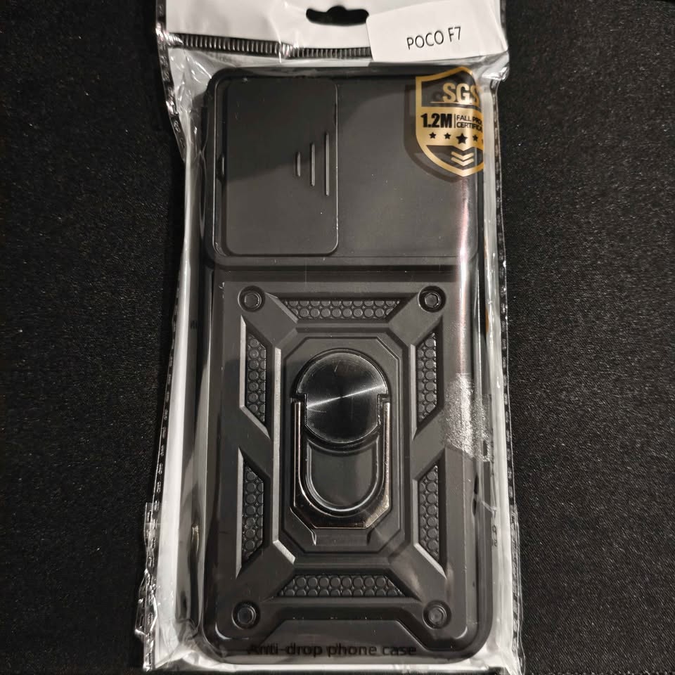 Funda Resistente Antigolpes para Xiaomi POCO F7 con Anillo magnético – Funda Rugged Armor