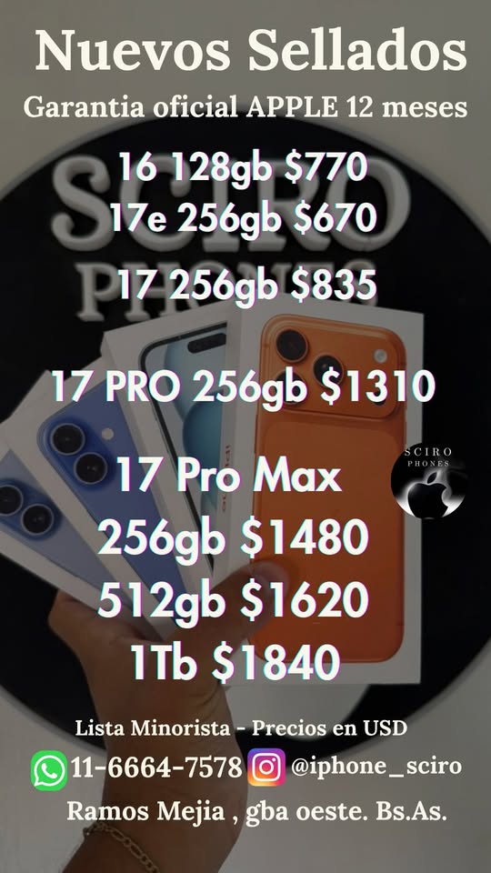 iphone nuevos sellados