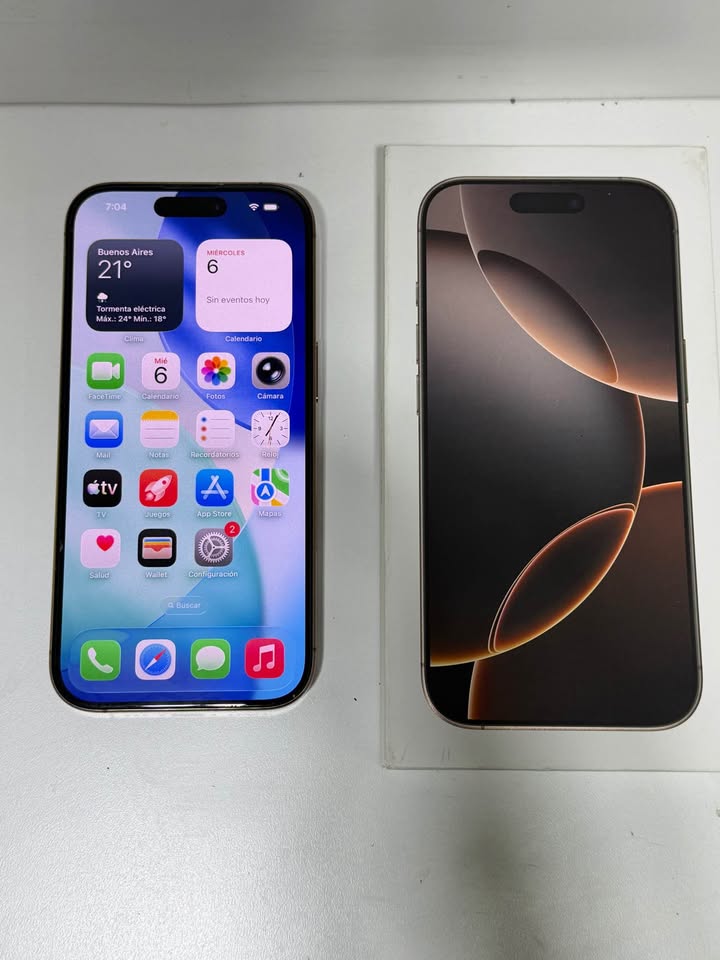 iPhone 16 pro 256gb esim 🍎📲 100% 🔋 único dueño un año de uso Cable y caja original