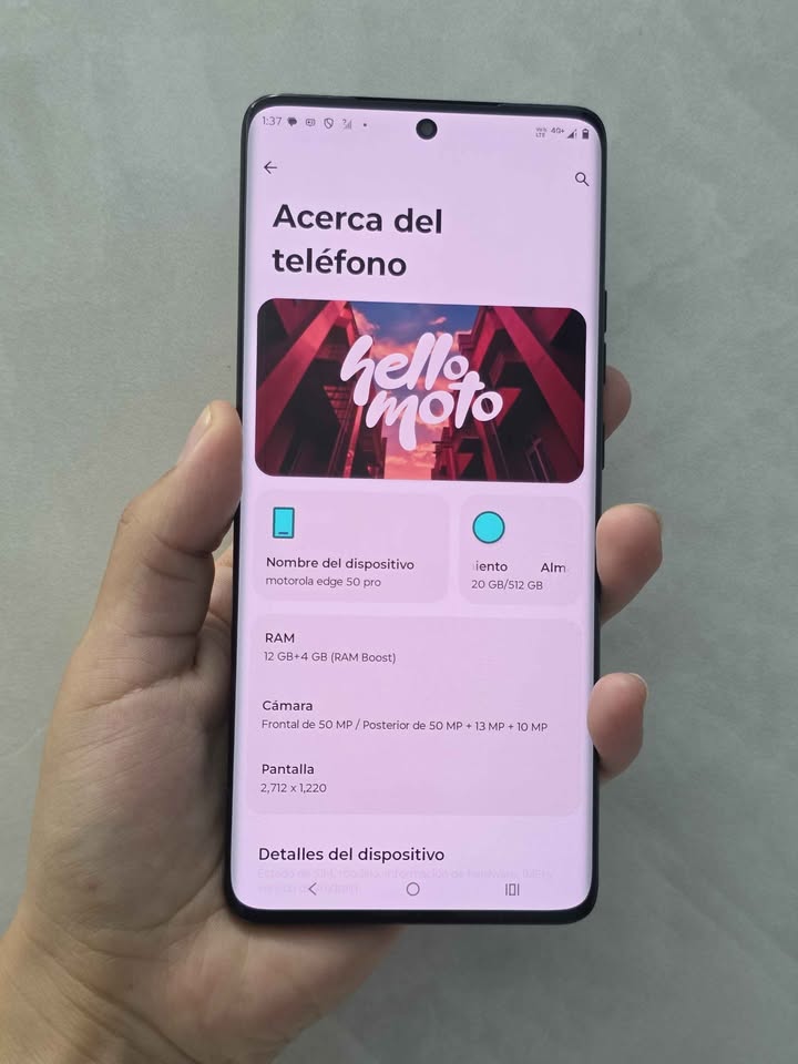Motorola Edge 50 Pro Libre De Fábrica, 512gb De Almacenamiento 12gb De Ram.