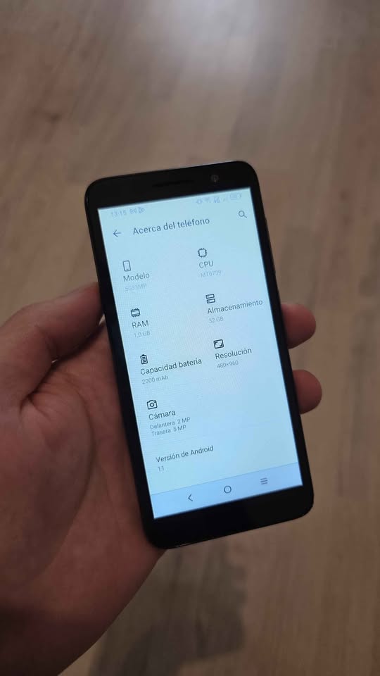 ALCATEL 1 ULTRA LIBRE 32GB ANDROID GO 11 EN BUENAS CONDICIONES