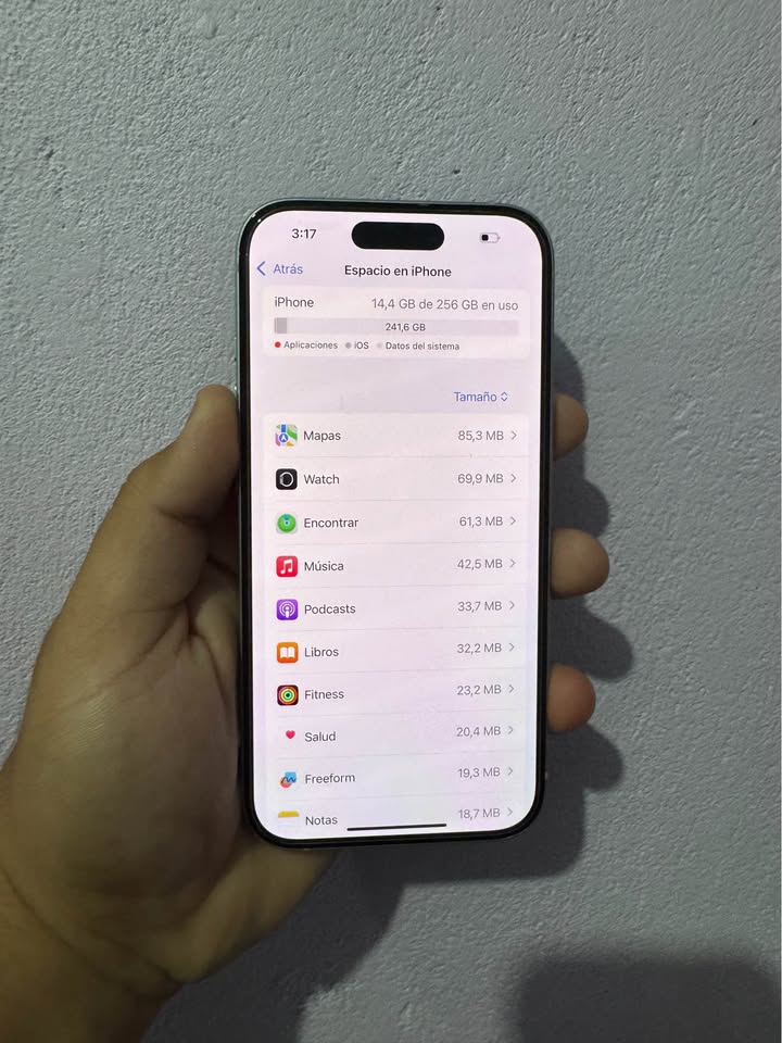 iPhone 15 256 GB Y 91 batería
