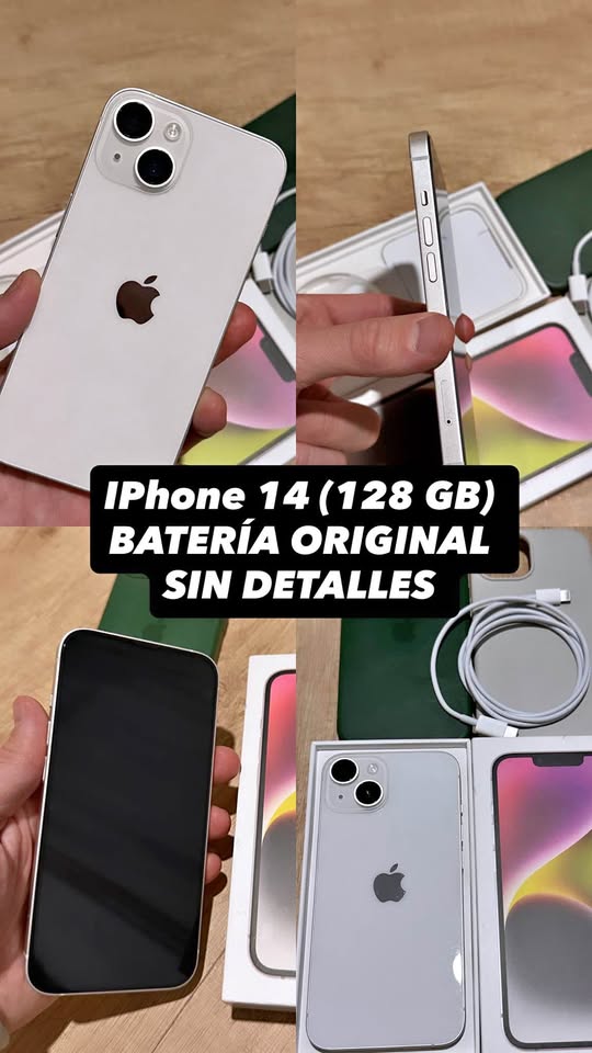 iPhone 14 (128gb) batería original, impecable sin detalles