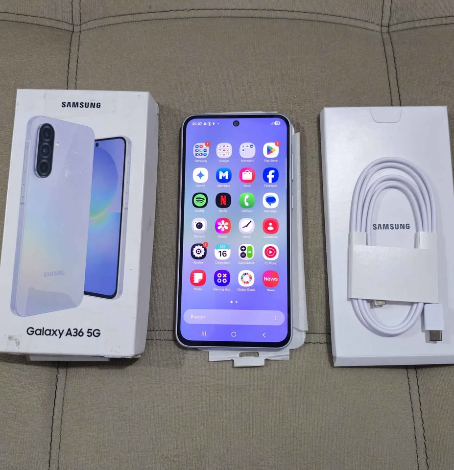 Vendo Samsung A36 5G libre 256gb 8ram IMPECABLE COMPLETO , NO PERMUTO