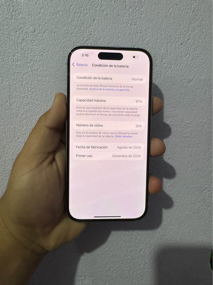iPhone 15 256 GB Y 91% De Batería