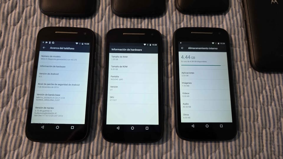 MOTO E 2DA GEN LIBRES 8GB ANDROID 6 EN BUEN ESTADO
