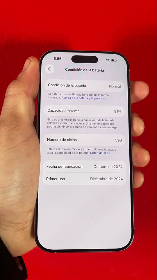 📱 iPhone 16 Pro – 128 GB 🧠 $1.000.000 | SOLO VENTA 91% 🔋 | Libre Excelente estado, sin detalles