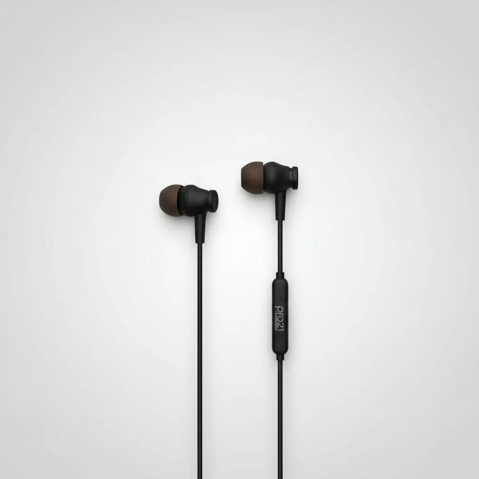 Auriculares Pro21 Para Celulares Con Micrófono In Ear Negro