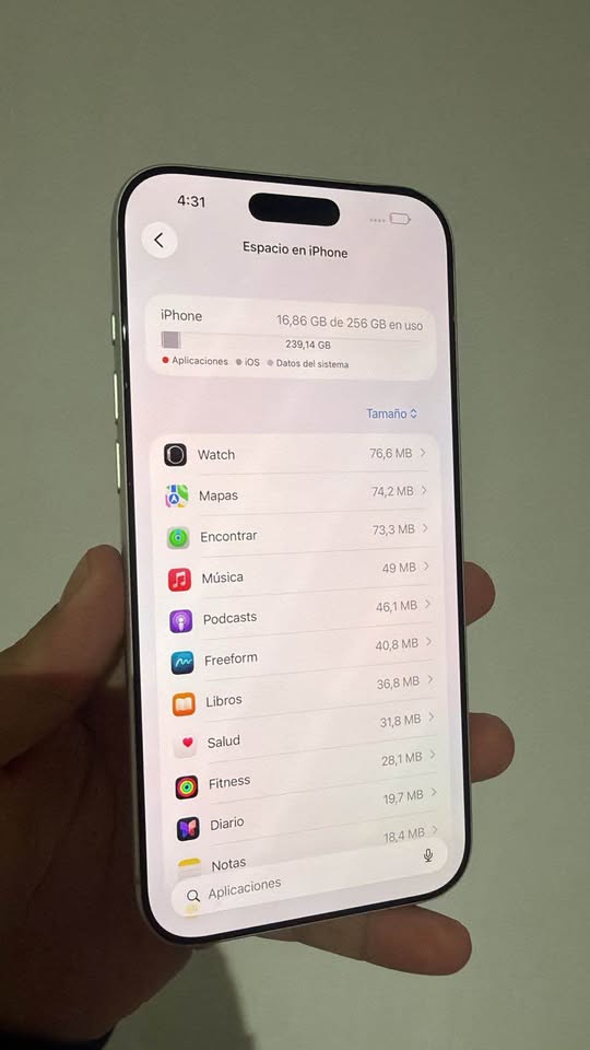 iPhone 17 Pro Max White 256 GB y 100% De Batería