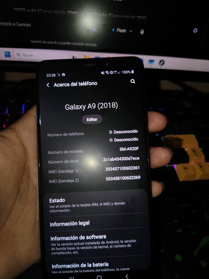 samsung A9 2018 libre dual sim