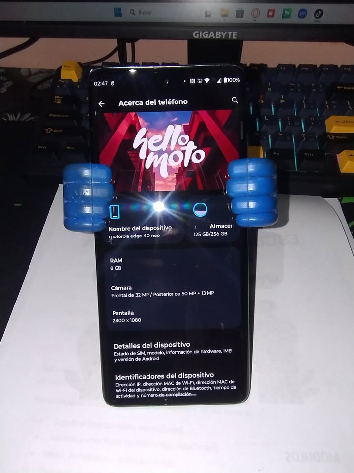 MOTO EDGE 40 NEO ESIM LIBRE 256/8 RAM