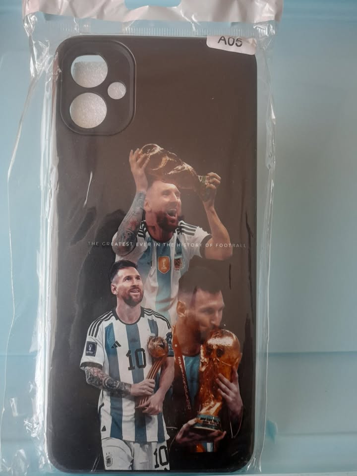 Funda de silicona case para samsung A05 estampado de Messi
