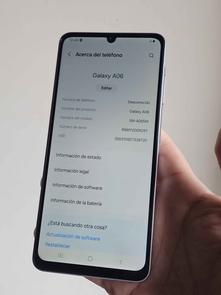 Vendo Samsung A06 libre 64gb 4ram IMPECABLE , NO PERMUTO
