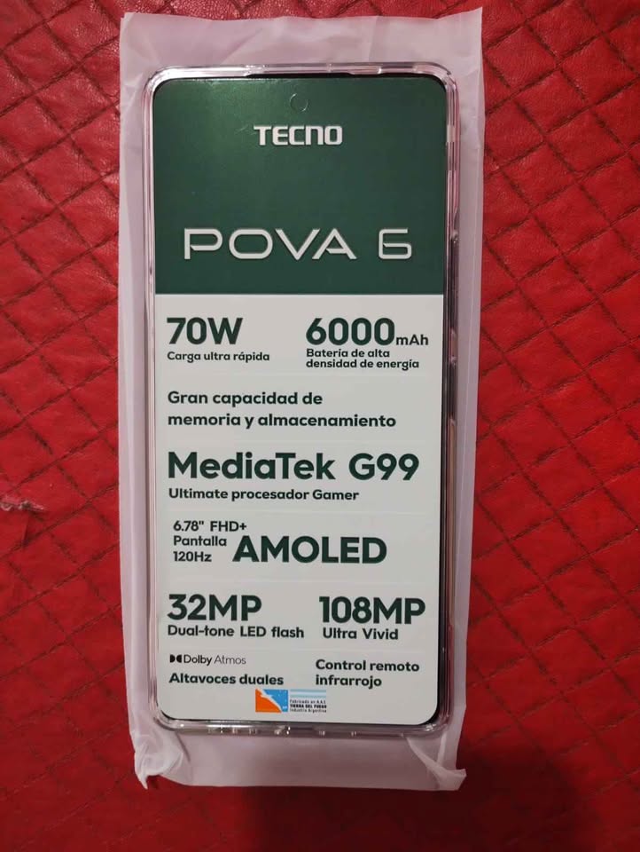 Celular tecno pova 6 gamer nuevo sin uso ( ofertón sale ya no te lo pierdas )