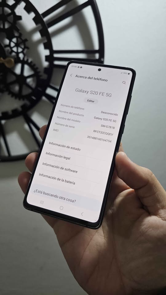 Vendo Samsung S20FE 5G libre 128gb 6ram NFC , MINIMO DETALLE VIDRIO , NP PERMUTO