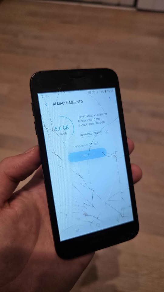 SAMSUNG GALAXY J2 CORE LIBRE 16GB ANDROID 8 GO ASTILLADO
