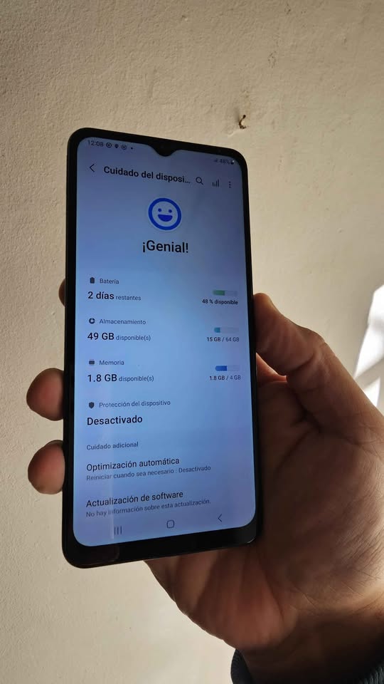 Vendo Samsung A12 libre 64gb 4ram huella , IMPECABLE , NO PERMUTO