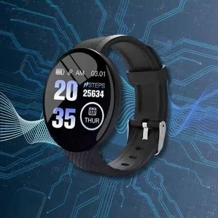 RELOJ INTELIGENTE SMARTWATCH D18 COLOR NEGRO