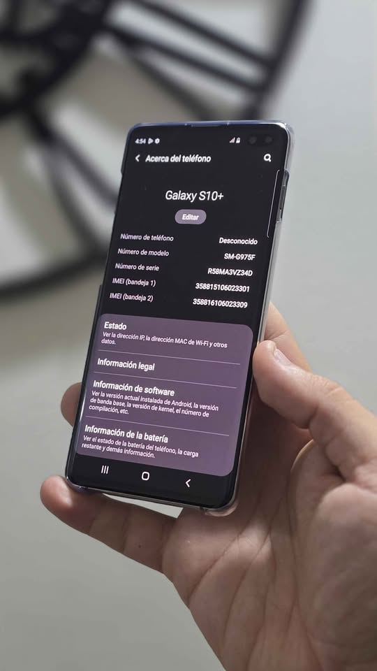 Vendo Samsung S10 PLUS LIBRE 128GB 8RAM IMPECABLE , NO PERMUTO .