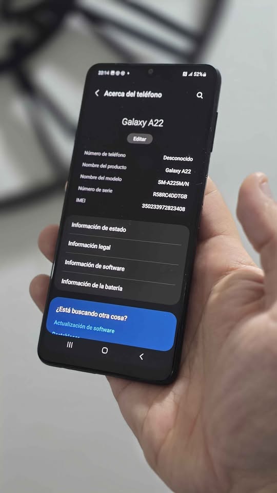 Vendo Samsung A22 libre 128gb 4ram nfc , IMPECABLE , NO PERMUTO