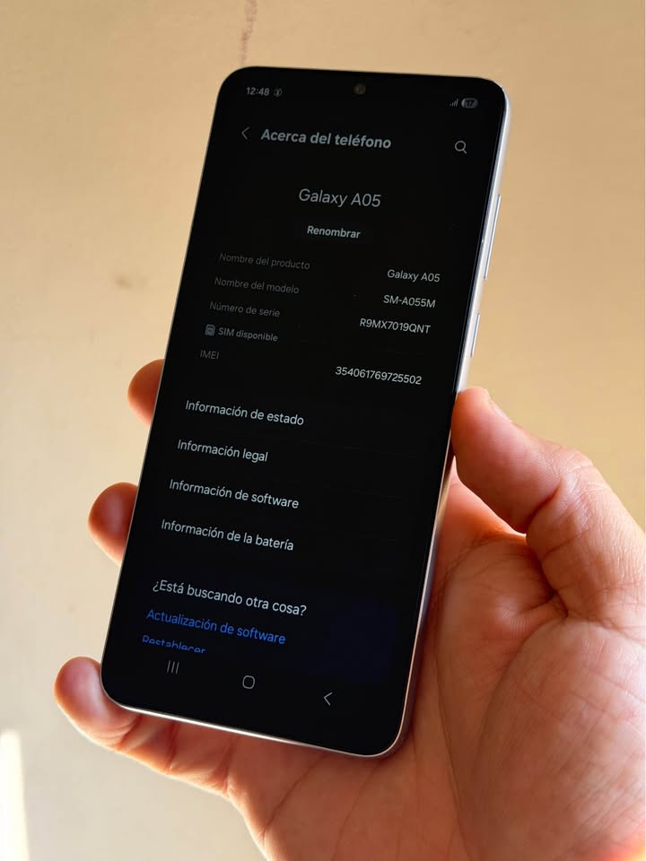 Vendo Samsung A05 libre 64gb 4ram huella , IMPECABLE, NO PERMUTO