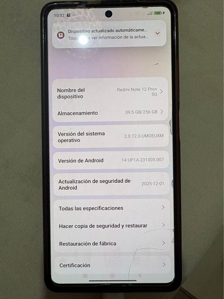 Xiaomi Redmi note 12 pro + 5G