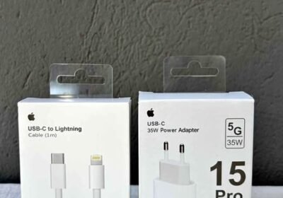 Cargador para celulares + cable UESB-C to light ning, nuevo
