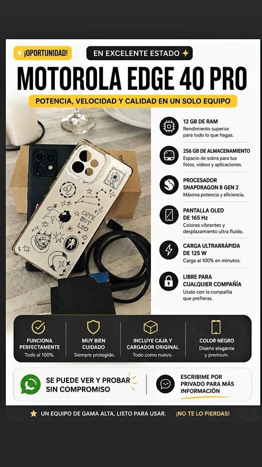 Vendo Motorola edge 40 pro