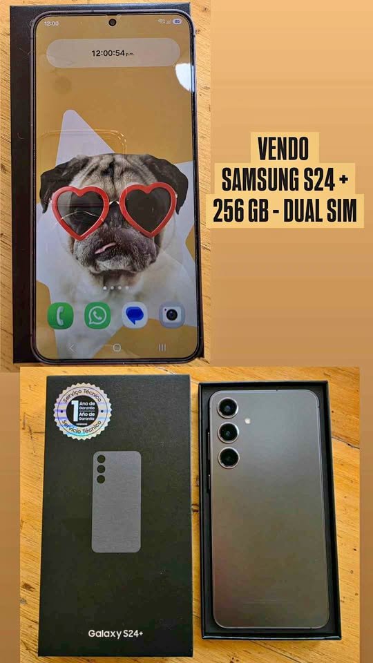SAMSUNG S24+ DUAL SIM 256GB – IMPECABLE SOLO RIO CUARTO